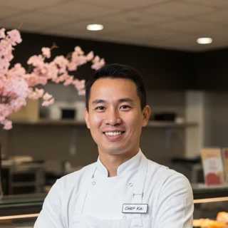 Kenji, professor das aulas de Sushi da Academia de Perecíveis